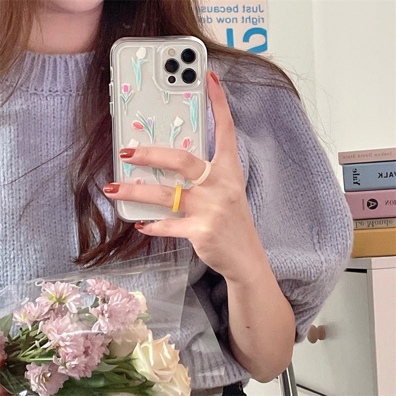 Simple Spring And Summer Tulip Soft Phone Case - Lumitria