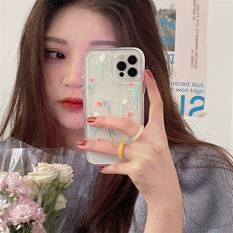 Simple Spring And Summer Tulip Soft Phone Case - Lumitria